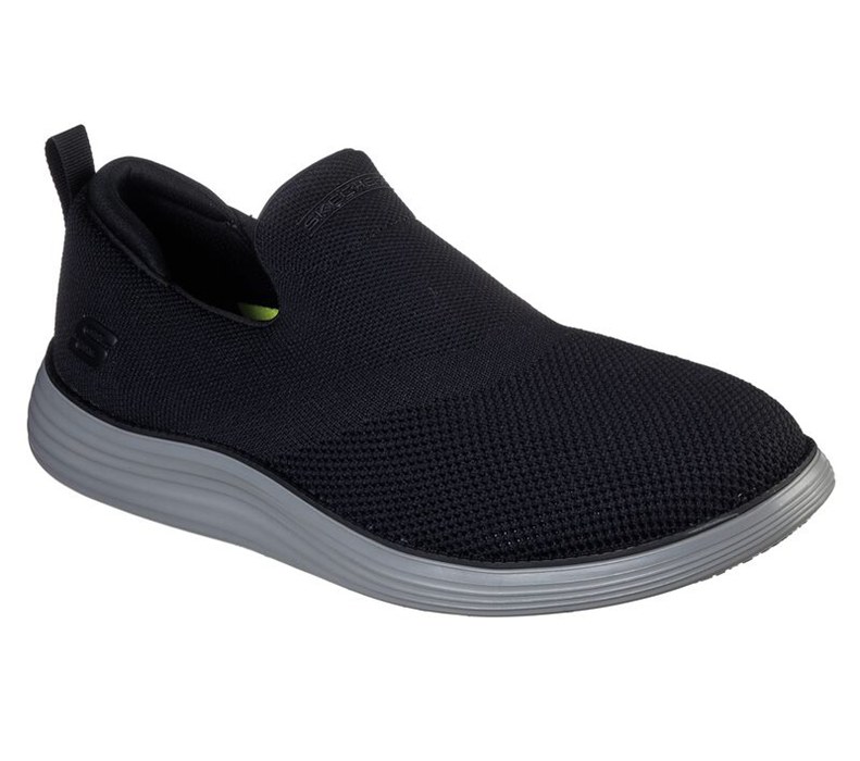 Skechers Status 2.0 - Juliano - Mens Slip On Shoes Black [AU-IN4972]